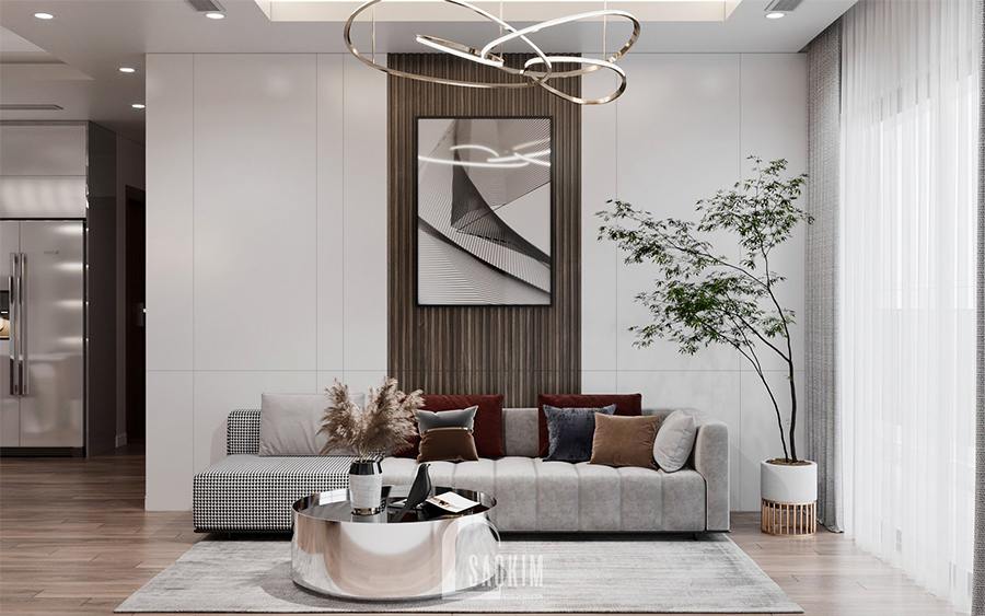 Thiết Kế Nội Thất Chung Cư 85m2 Moon Tower Tây Hồ Residence Mang Vẻ Đẹp Sang Trọng