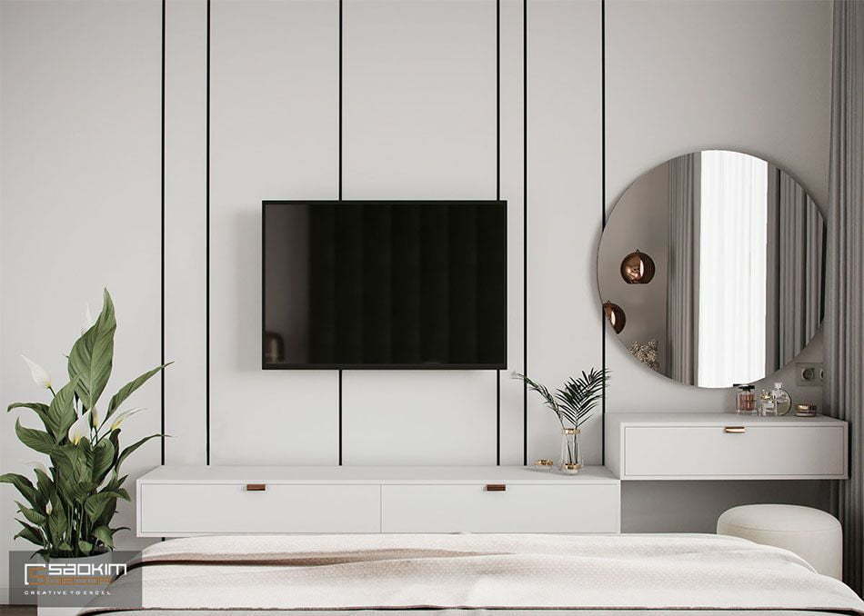 Thiết kế nội thất phòng ngủ chung cư