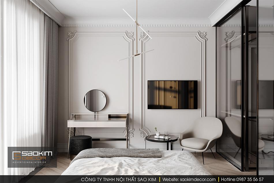 Thiết kế nội thất phòng ngủ master