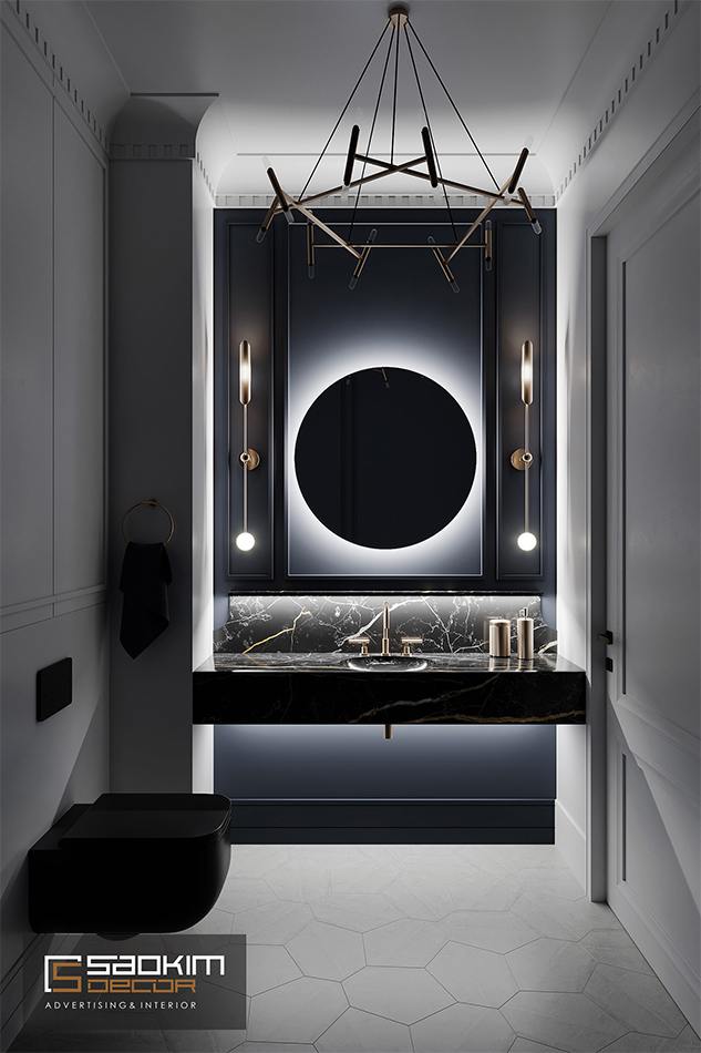 Thiết kế nội thất phòng tắm chung cư CT1 Eco Green City