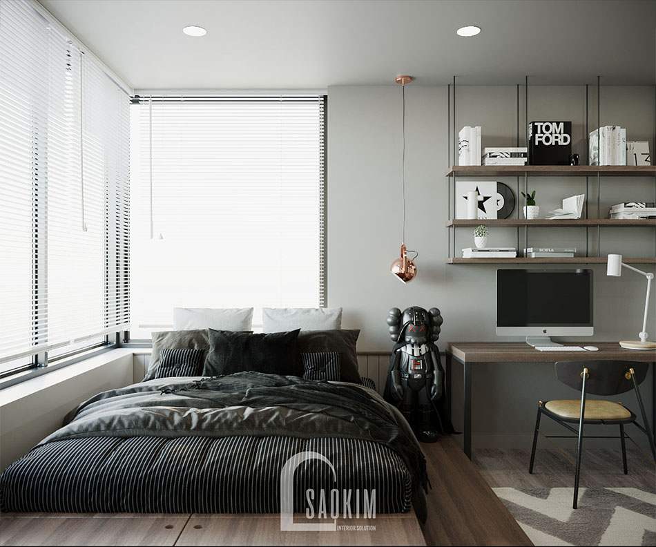 Phòng ngủ bé trai thiết kế năng động, cá tính