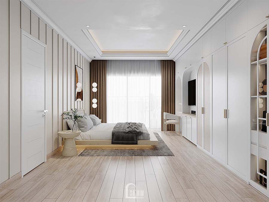 Thiết kế nội thất chung cư Royal City mang vẻ đẹp thanh lịch, trang nhã của phong cách Scandinavian Farmhouse