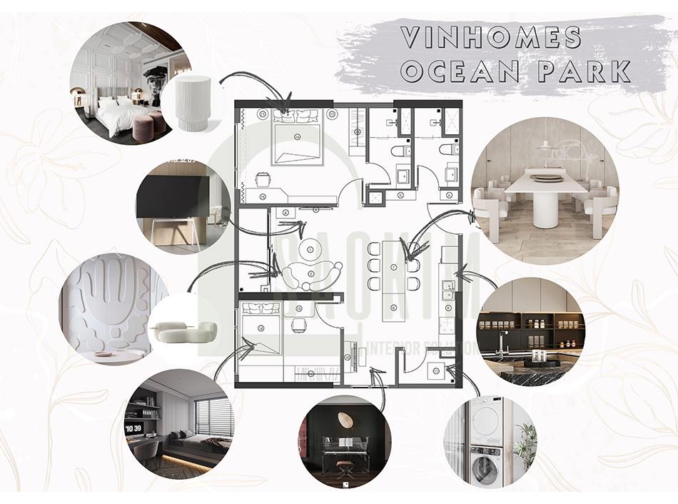 Kiến trúc sư của nội thất Sao Kim lên cocept theo yêu cầu cho gia chủ duyệt trước khi lên thiết kế 3D