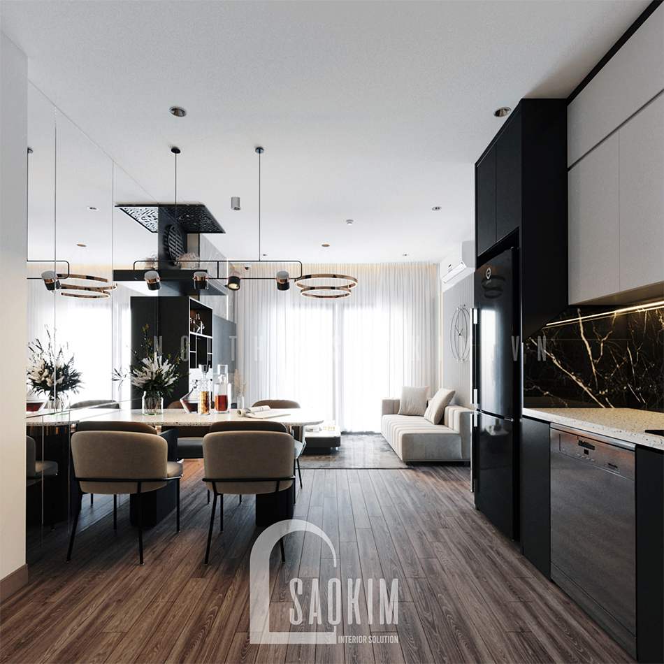 Ánh sáng tự nhiên mang đến sức sống cho không gian sinh hoạt chung của gia đình