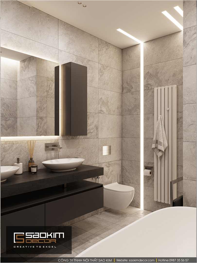 Thiết kế phòng tắm chung cư