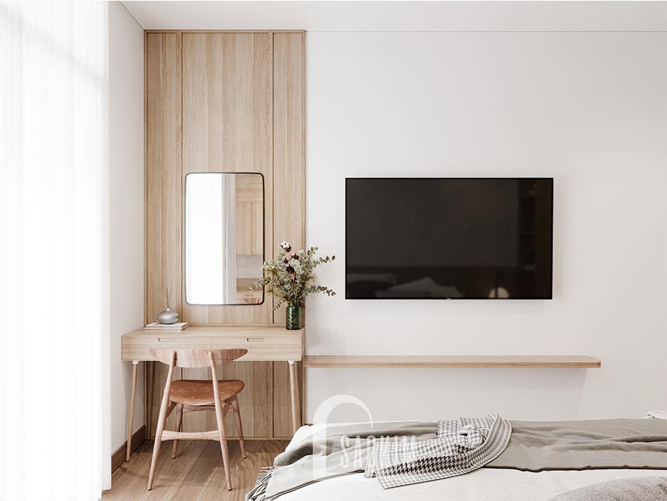 Thiết kế nội thất phòng ngủ master chung cư