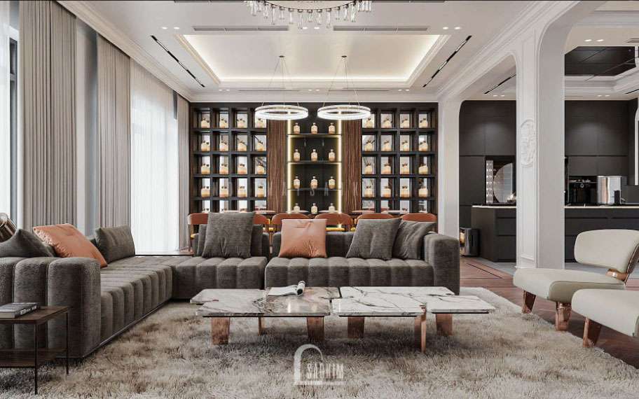 Thiết Kế Nội Thất Nhà Liền Kề Louis City Hoàng Mai Mang Phong Cách Hiện Đại