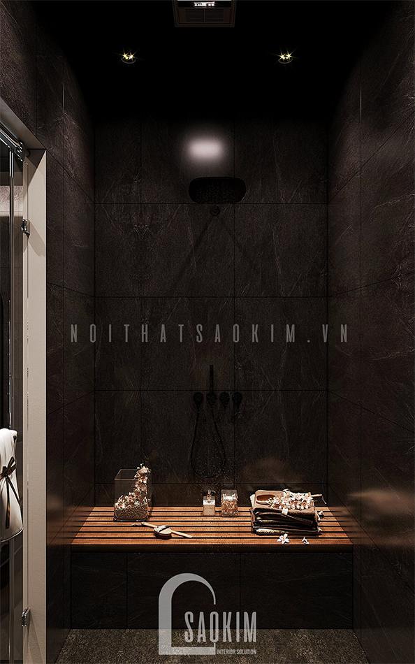 Thiết kế nội thất phòng tắm đứng nhà liền kề Louis City Hoàng Mai