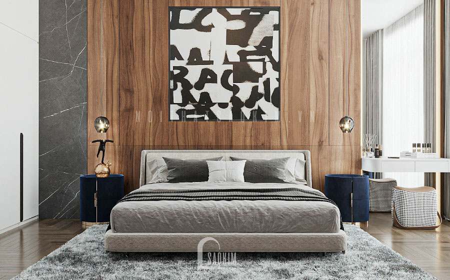 Phong cách hiện đại sang trọng tại phòng ngủ master