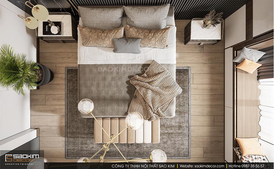 Không gian phòng ngủ bình yên, nhẹ nhàng