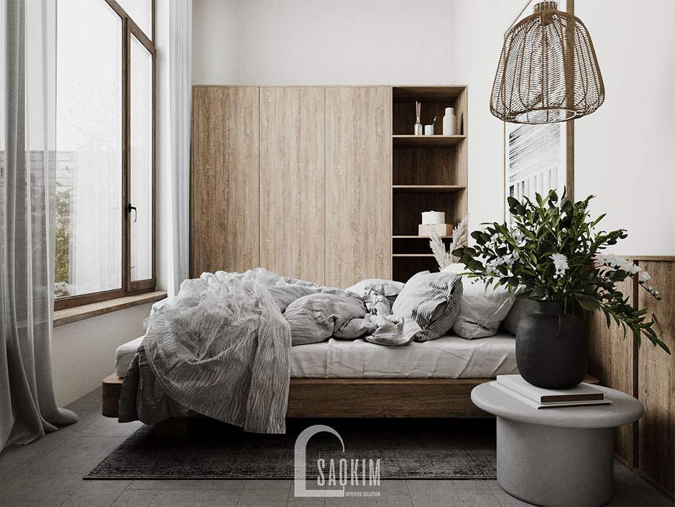 Thiết kế căn nhà nhỏ 58m2 ở Hà Nam với không gian phòng ngủ cực chill cho ngày cuối tuần và những kỳ nghỉ