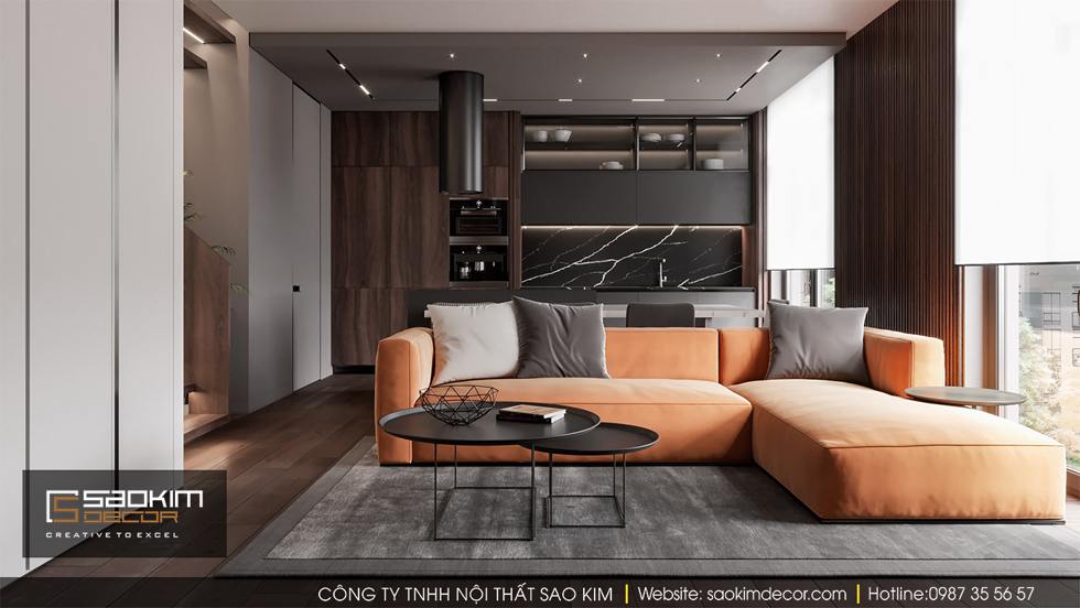 THIẾT KẾ NỘI THẤT NHÀ PHỐ 120M2 HAPULICO COMPLEX