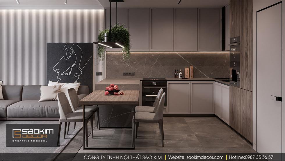 Thiết kế phòng khách chung cư Dream Center Home