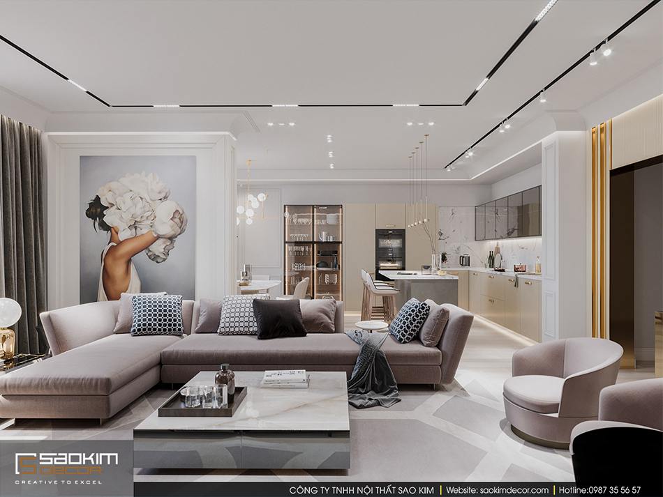 THIẾT KẾ PHÒNG KHÁCH ĐẸP CHUNG CƯ CAO CẤP IMPERIA GARDEN