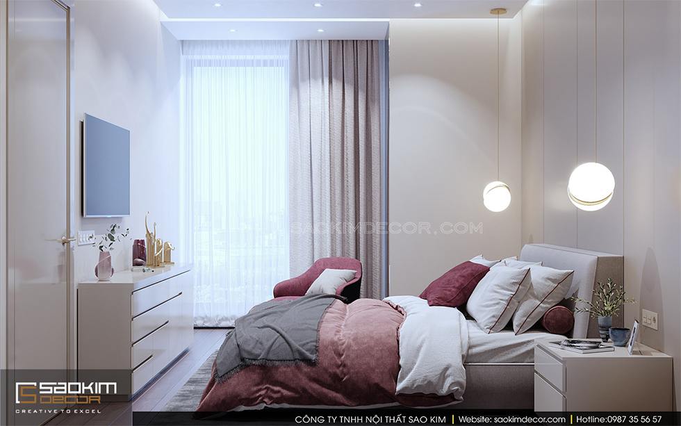 Thiết kế phòng ngủ master chung cư Royal City