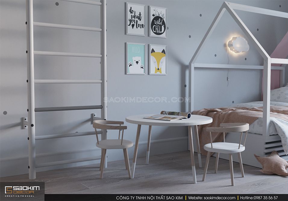 Thiết kế phòng ngủ trẻ em