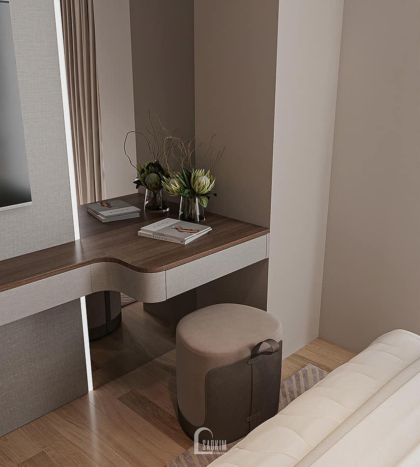 Thiết kế nội thất chung cư cao cấp The Nelson 83m² phong cách hiện đại luxury - phòng ngủ master