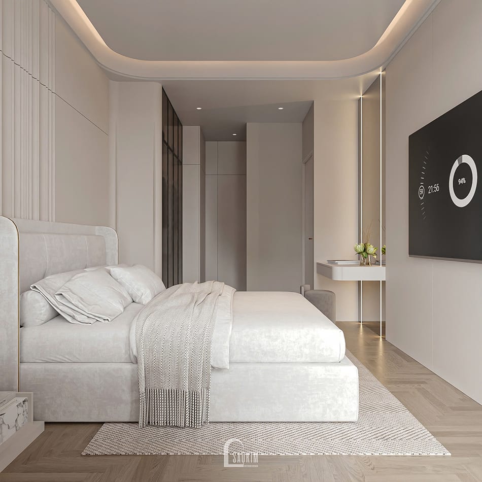 Thiết kế phòng ngủ con trai nhà phố liền kề Townhouse Mỹ Đình