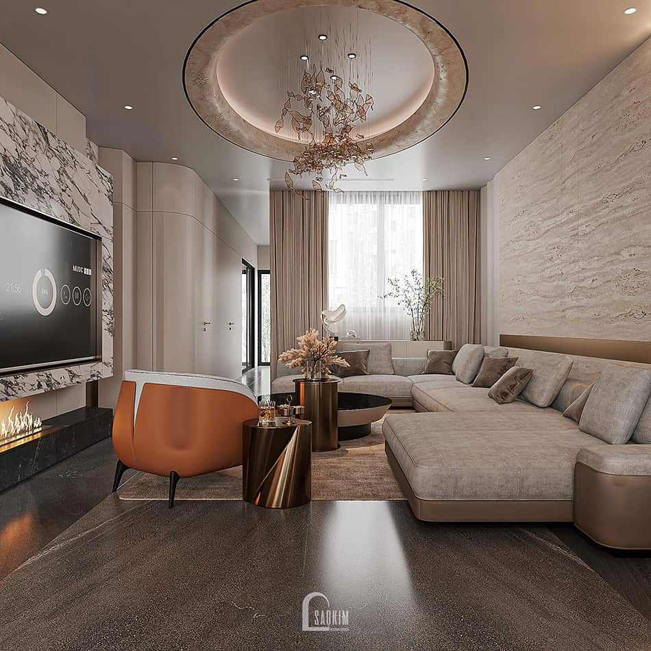 Thiết kế Townhouse Mỹ Đình theo phong cách hiện đại Luxury